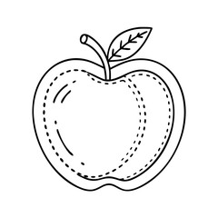 apple icon, apple vector illustration-simple illustration of apple, perfect for apple logos and icons