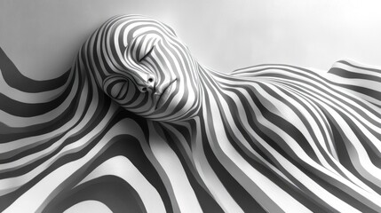 Obraz premium Abstract line wave poster background vector set. Minimalist cover template with vibrant perspective line wave in motion. Ideal design for social media, cover, banner, flyer, music, ads.