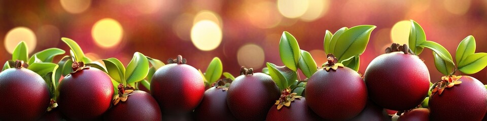 Exotic Mangosteen: 3D Rendered Fresh Fruit for Creative Marketing. Abstract Background with High-Quality Visualization of Tropical Delicacy. Ideal for Food Advertising and Graphic Design Projects.