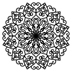 ornamental round lace pattern