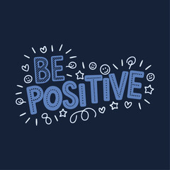 Naklejka premium Beautiful and Creative Positive Typography Vector Illustration with Motivational Text Design for Inspirational Background Wallpaper Template