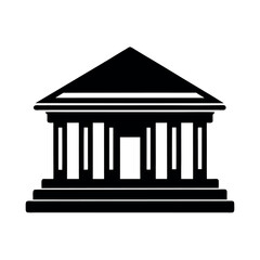 bank icon isolated on white background