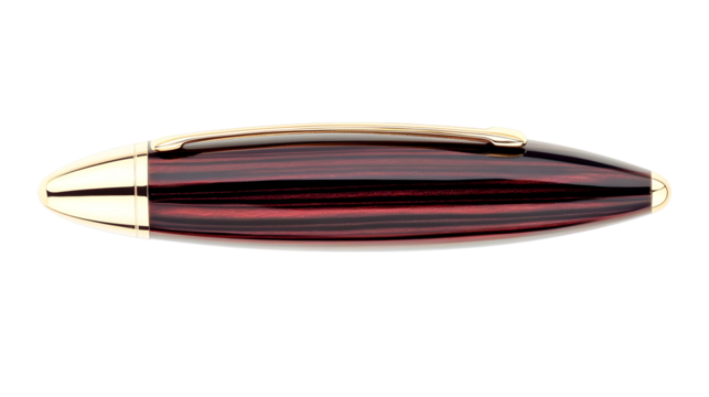 Isolated Knife Illustration with Brown Blade and Gold Handle on Black Background