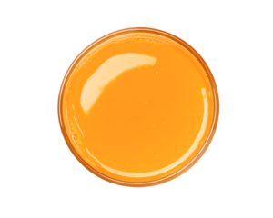 orange juice isolated on white