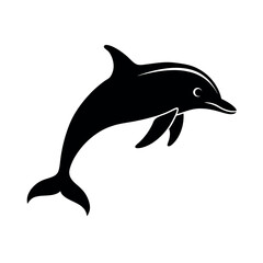 Fototapeta premium dolphin isolated on white background