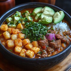 Korean bibimbap bowl with vegetables