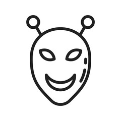 Alien icon vector image. Suitable for mobile apps, web apps and print media.