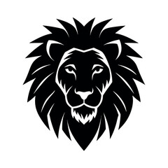 Obraz premium lion head vector illustration