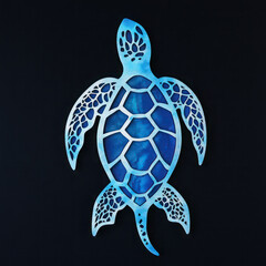 Fototapeta premium vector illustration of a turtle