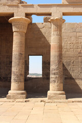 Western Colonnade in the forecourt of Temple of Isis at Philae, Aswan, Egypt © Crystaltmc