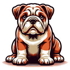 Bulldog vector and illustrations.