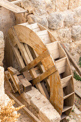 Jerash Gerasa, Jordan, ancient water wheel