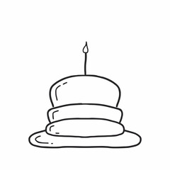 birthday cake vector illustration