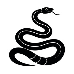 black snake vector illustration