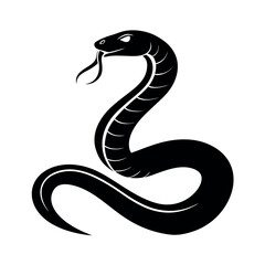 Fototapeta premium black snake vector illustration