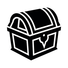 treasure chest isolated on white