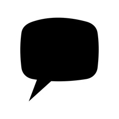 Speech bubble vector icon. Chat illustration sign. Message symbol. Text bubble logo.