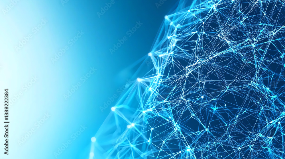 Aufkleber abstract network illustration representing digital connections, perfect for technology and innovatio
