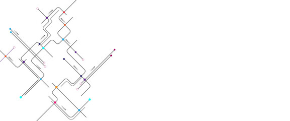 Abstract background electronic printed circuit board, with dot and connection line.