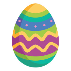 easter egg on white background