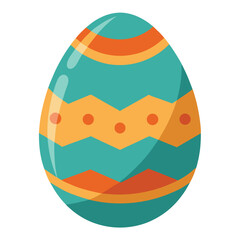 easter egg on white background