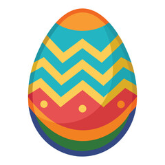 easter egg on white background