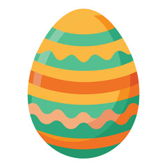 easter egg on white background
