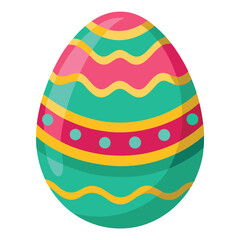 easter egg on white background