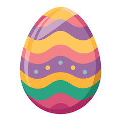 easter egg on white background