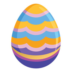 easter egg on white background