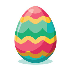easter egg on white background