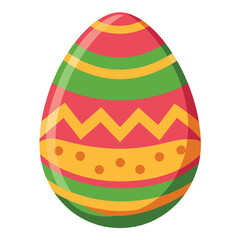 easter egg on white background
