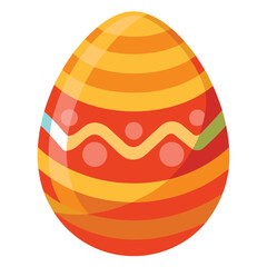 easter egg on white background