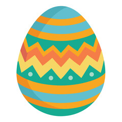 easter egg on white background