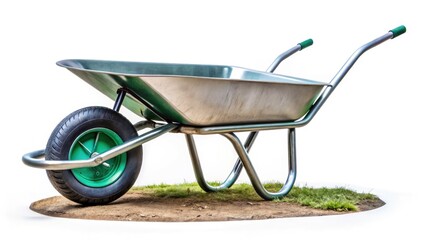 Estonian Wheelbarrow Tilt-Shift Photography: Rustic Yard, Handles, Miniature Scene