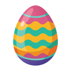 easter egg on white background