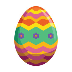 easter egg on white background