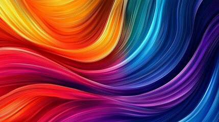 Obraz premium Colorful Oil Drops in Water Abstract Psychedelic Pattern with Vibrant Rainbow Gradient Depth of Field Effect