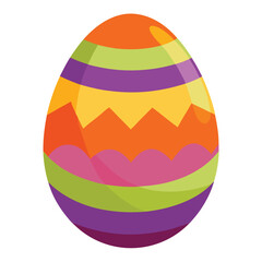 easter egg on white background
