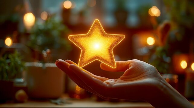 Glowing Star in Hand: Hope, Dreams, and Aspirations