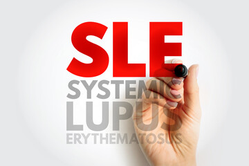 SLE Systemic Lupus Erythematosus - autoimmune disorder characterized by antibodies to nuclear and...