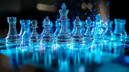 Chess Board Concept Business Strategy, Competition Insights and Innovative Ideas
