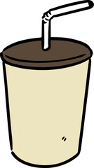 Illustration of beverage cup
