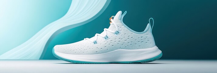 Light Blue Athletic Shoe