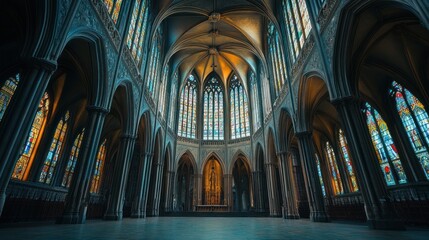 Fototapeta premium Majestic interior of a building