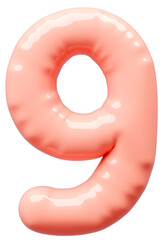 3D画像_風船_9_ピンク