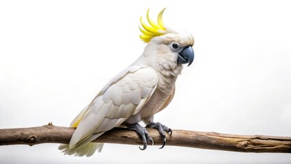 Majestic White Cockatoo, Bird Photography, High Depth of Field, Nature, Wildlife, Elegant Cockatoo, Bird on Branch, Serene Cockatoo, Australian Cockatoo