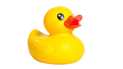 Fototapeta premium Yellow Rubber Duck Isolated on transparent Background