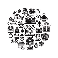 Fototapeta premium real estate icons set