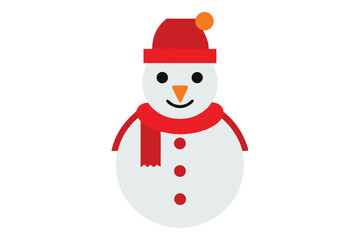 snowman with red hat